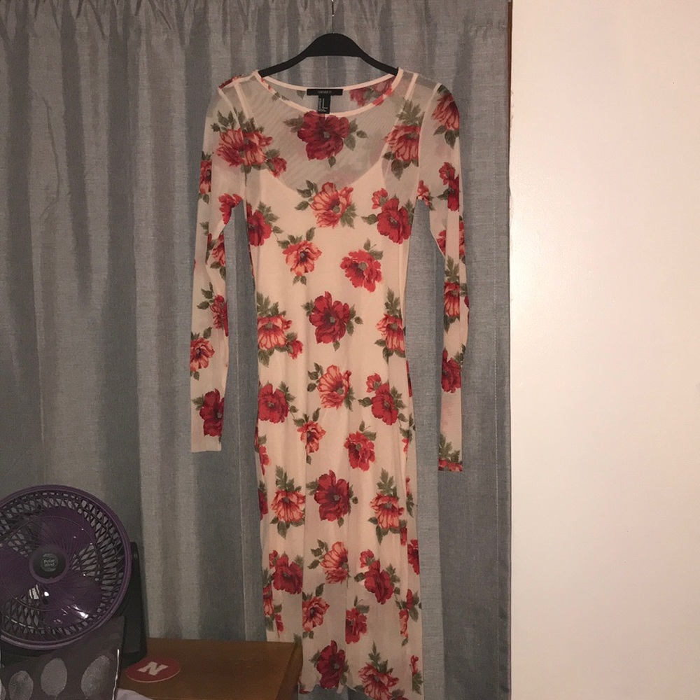 Flower Mesh Dress